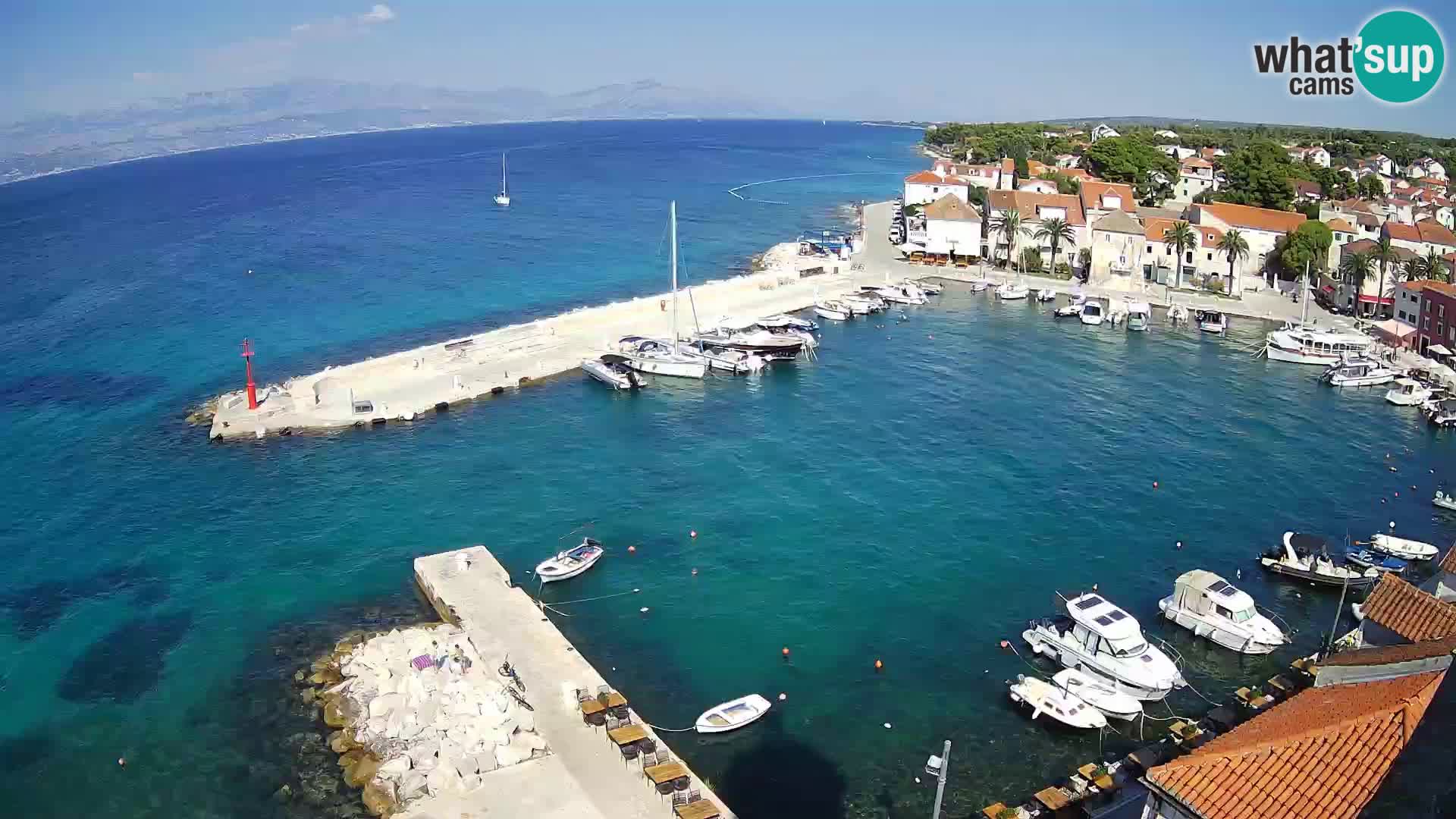 Webcam Sutivan Panorama – Vista en vivo desde la isla de Brač