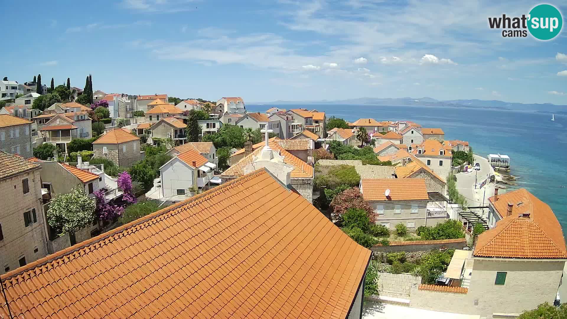 Webcam Sutivan Panorama – Vista en vivo desde la isla de Brač