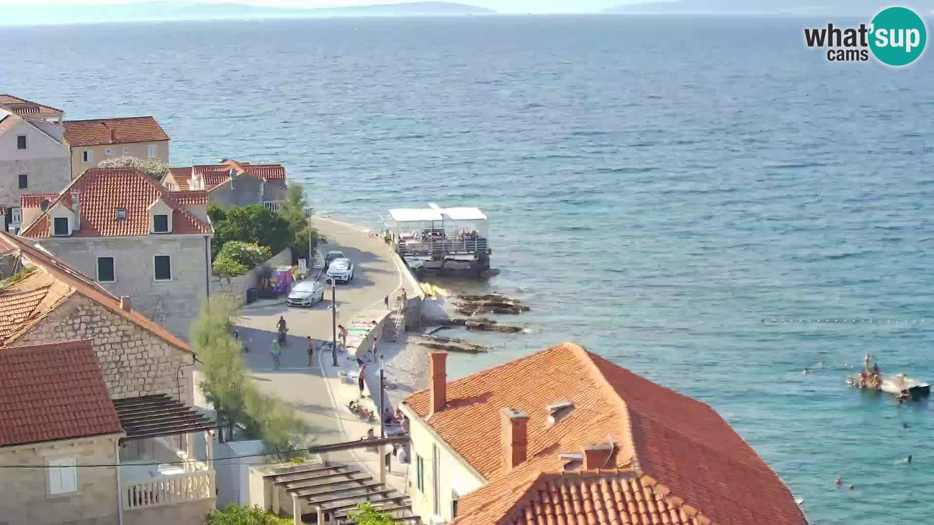 Spletna kamera Sutivan panorama – pogled v živo z otoka Brač