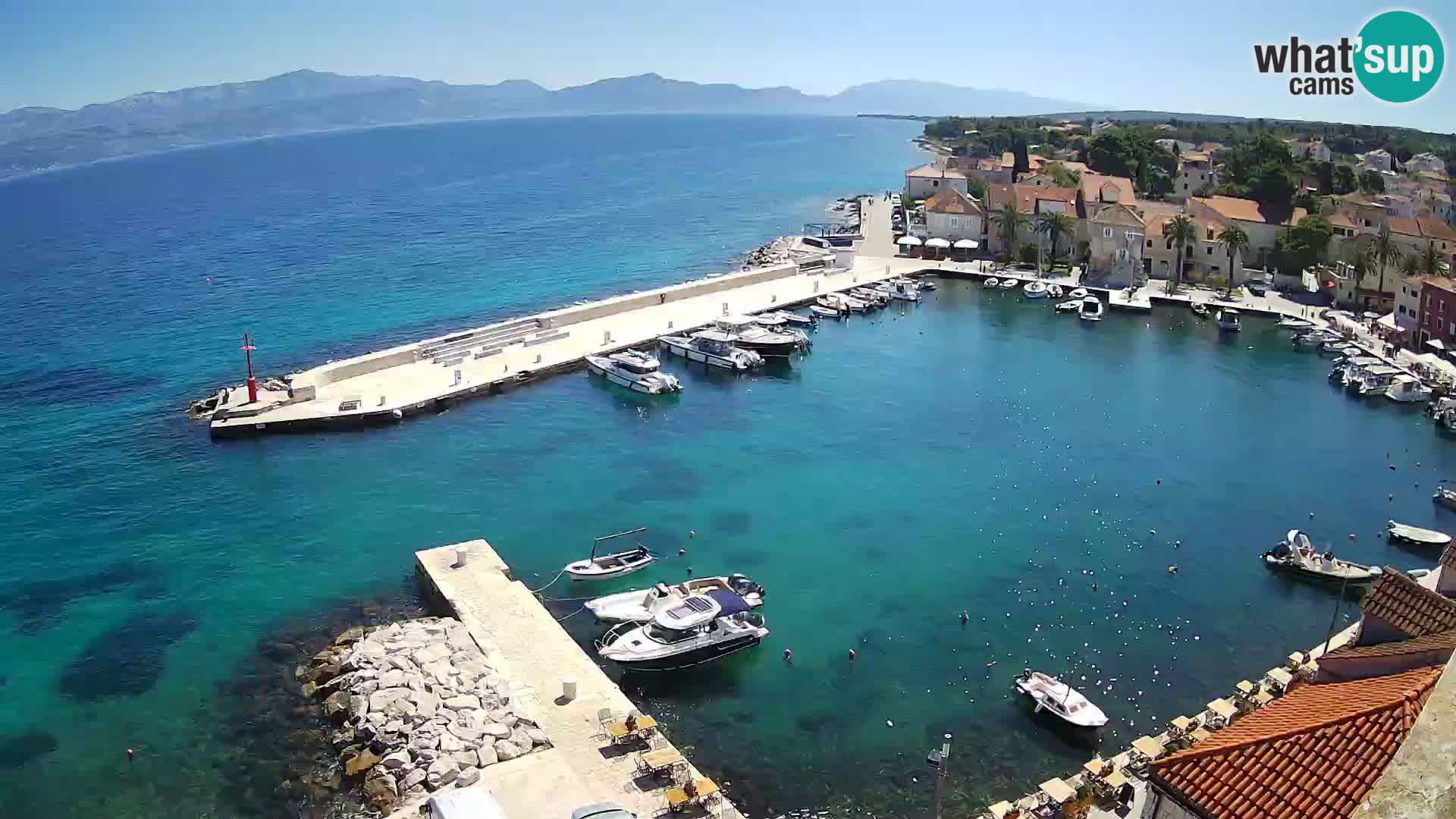 Webcam Sutivan Panorama – Vista en vivo desde la isla de Brač