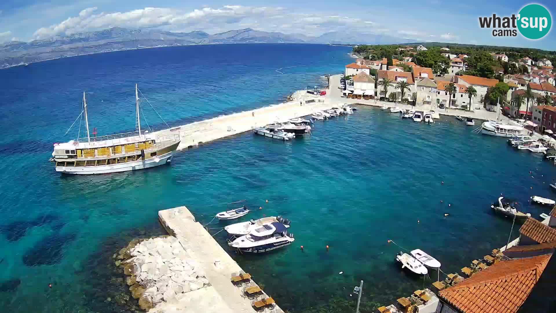 Webcam Sutivan Panorama – Vista en vivo desde la isla de Brač