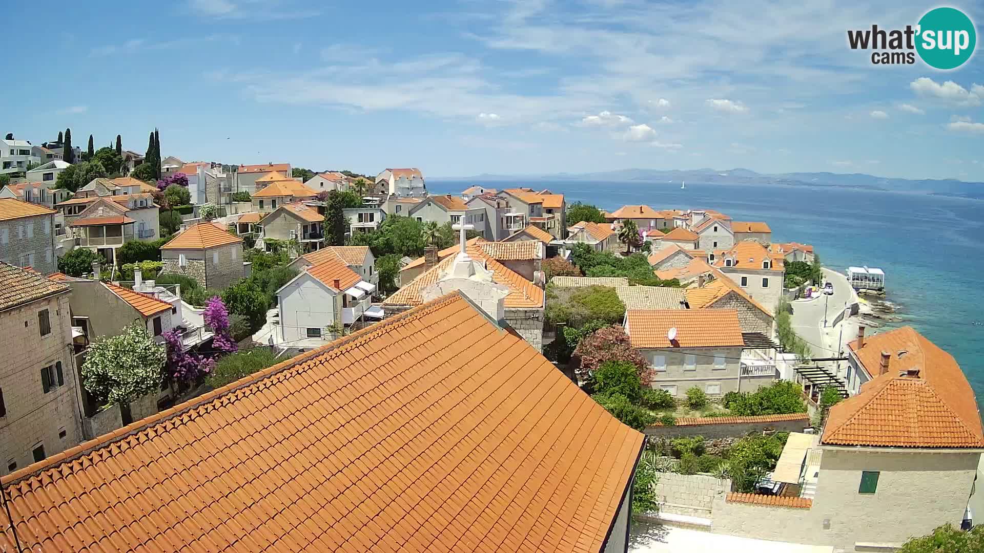 Web kamera Sutivan panorama – Pogled uživo s otoka Brača