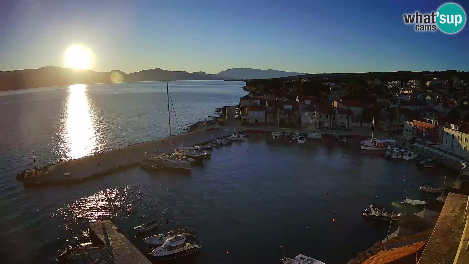 Webcam Sutivan panorama – Vista live dall’isola di Brač