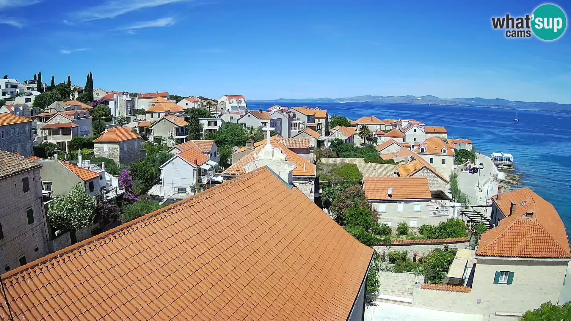 Web kamera Sutivan panorama – Pogled uživo s otoka Brača