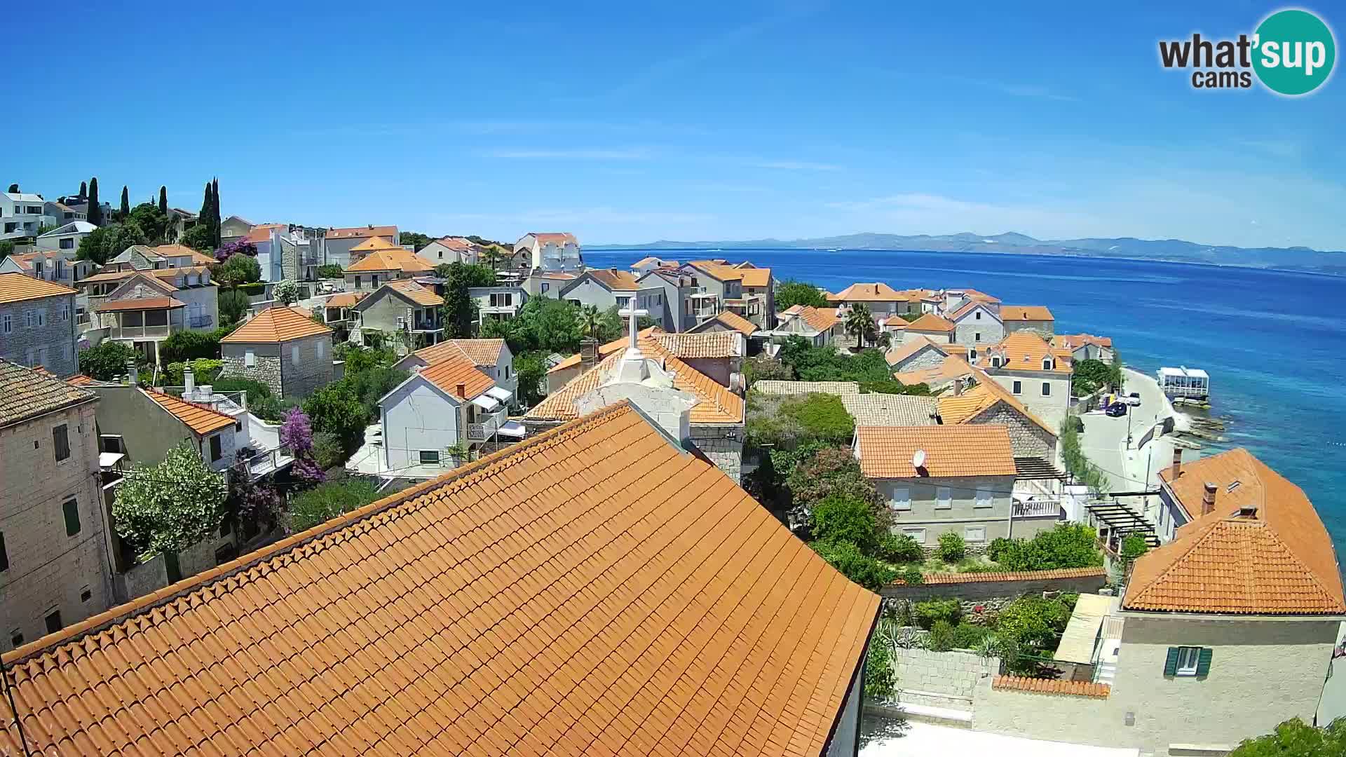 Webcam Sutivan Panorama – Vista en vivo desde la isla de Brač
