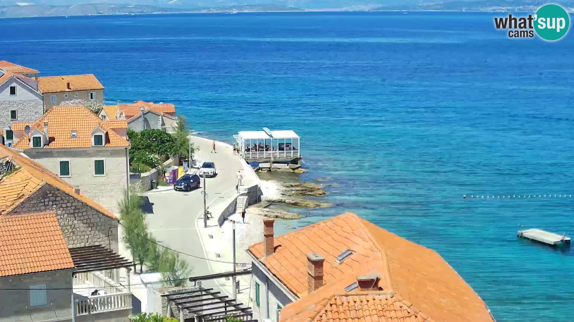 Spletna kamera Sutivan panorama – pogled v živo z otoka Brač