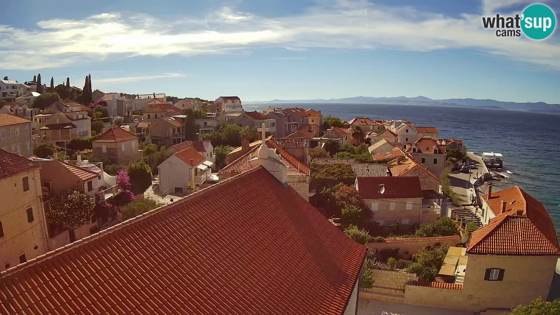 Web kamera Sutivan panorama – Pogled uživo s otoka Brača