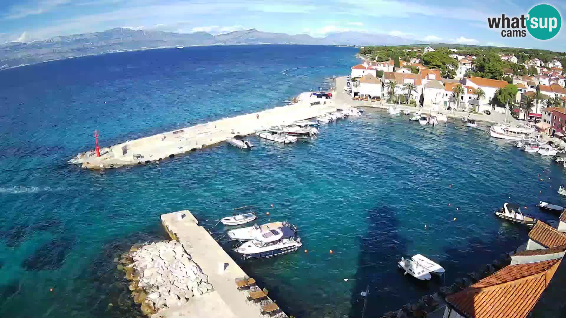 Web kamera Sutivan panorama – Pogled uživo s otoka Brača