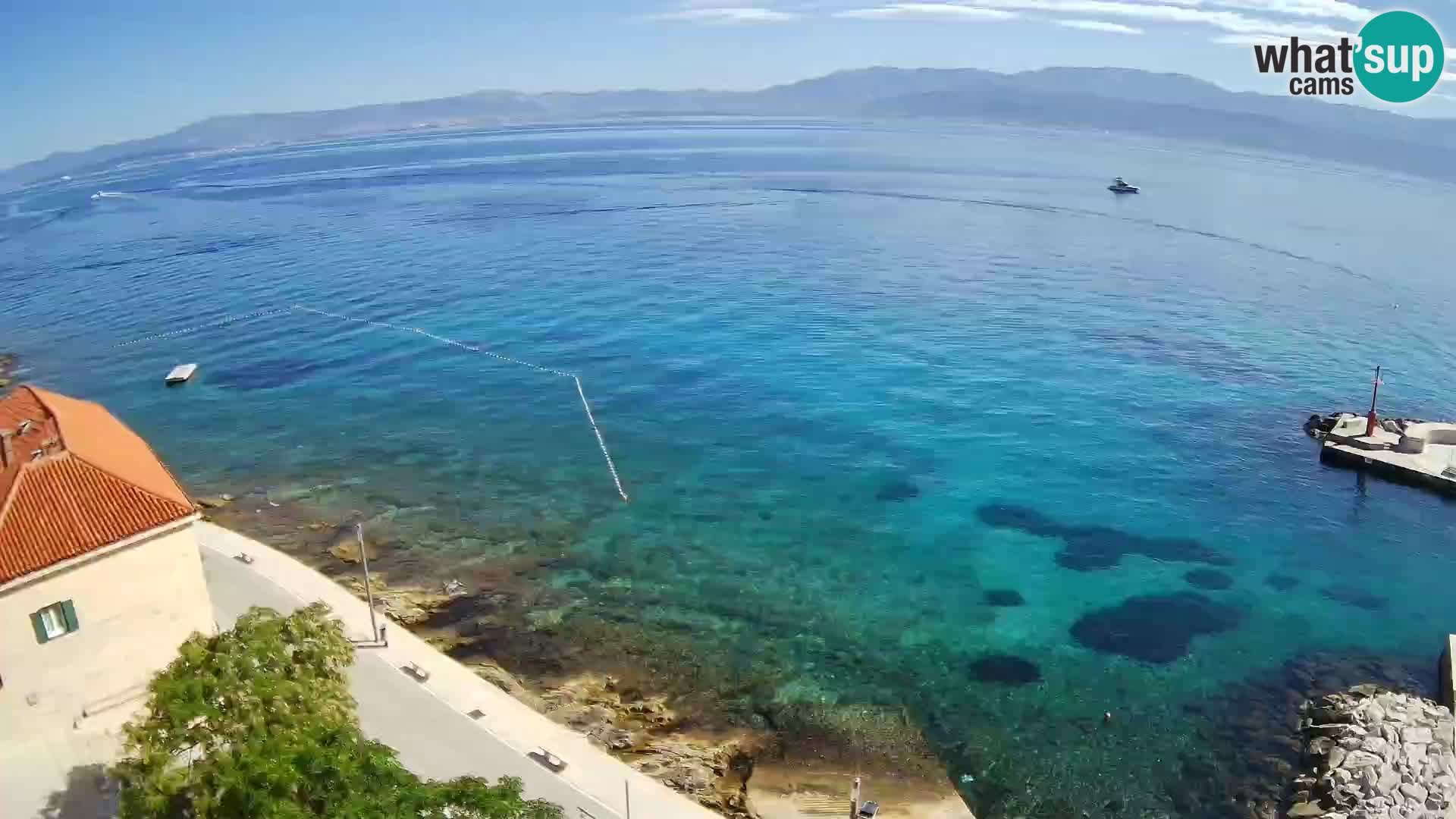 Web kamera Sutivan panorama – Pogled uživo s otoka Brača