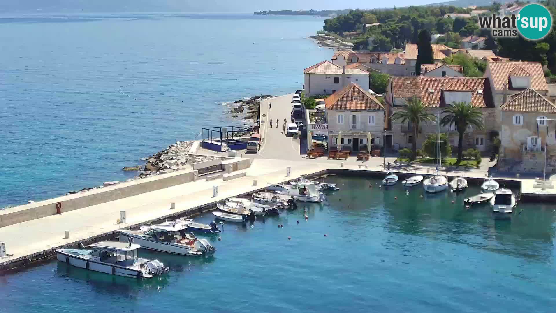 Spletna kamera Sutivan panorama – pogled v živo z otoka Brač