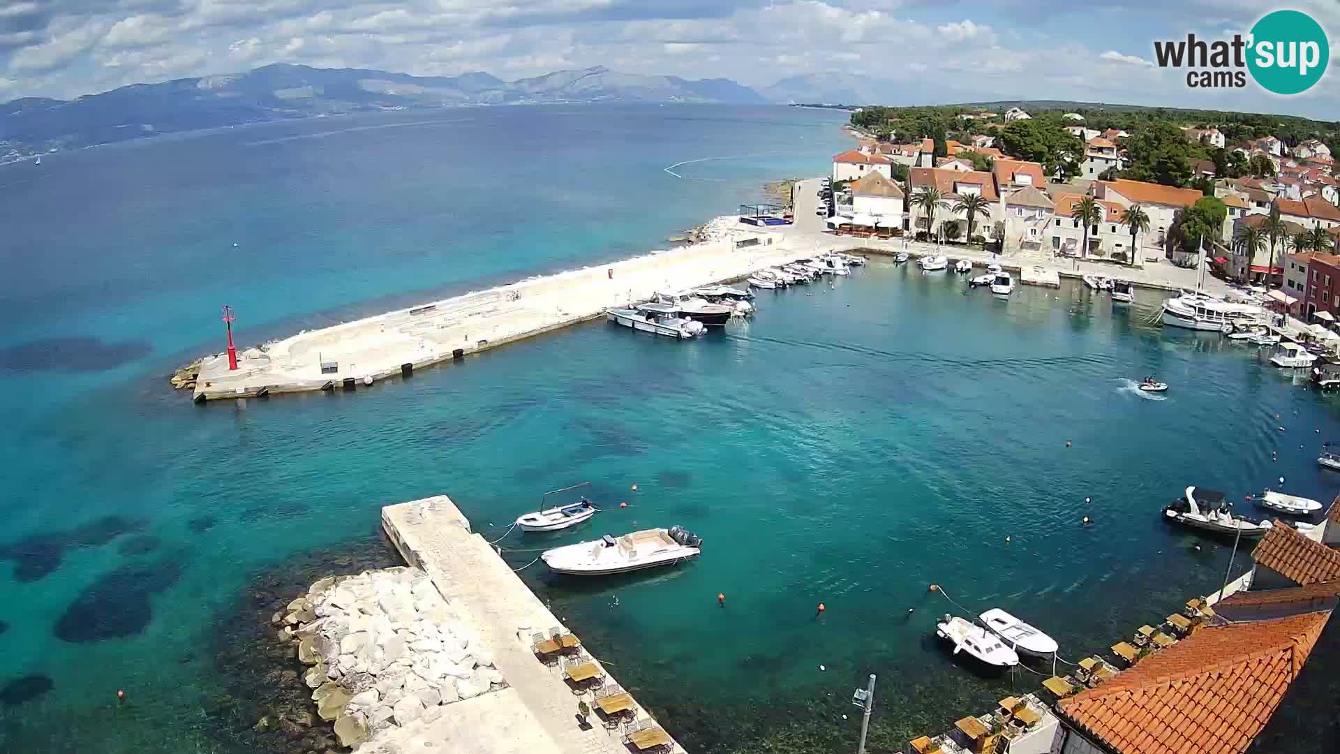 Webcam Sutivan panorama – Vista live dall’isola di Brač