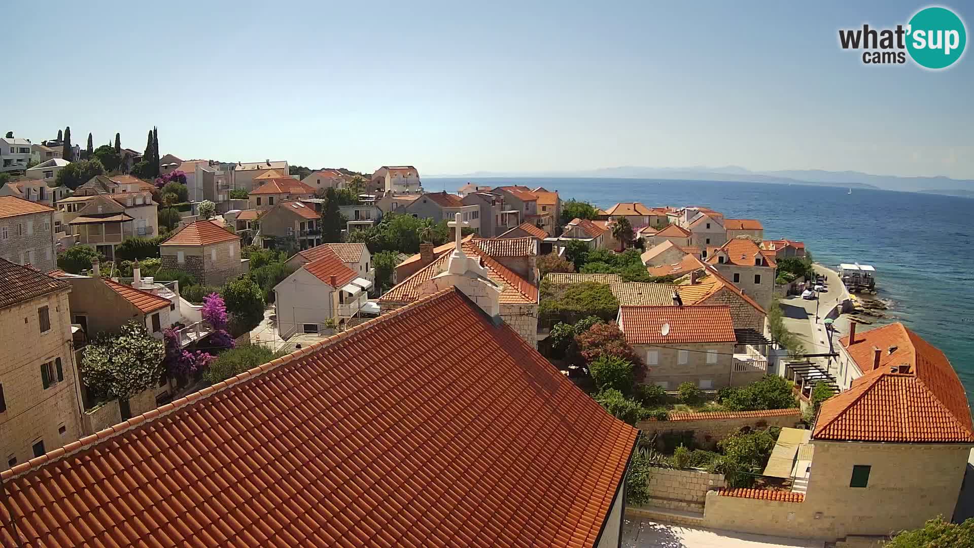 Web kamera Sutivan panorama – Pogled uživo s otoka Brača