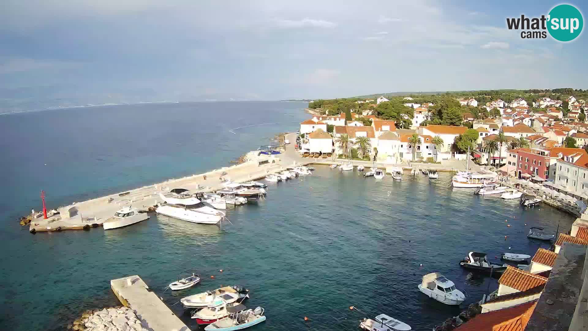 Web kamera Sutivan panorama – Pogled uživo s otoka Brača