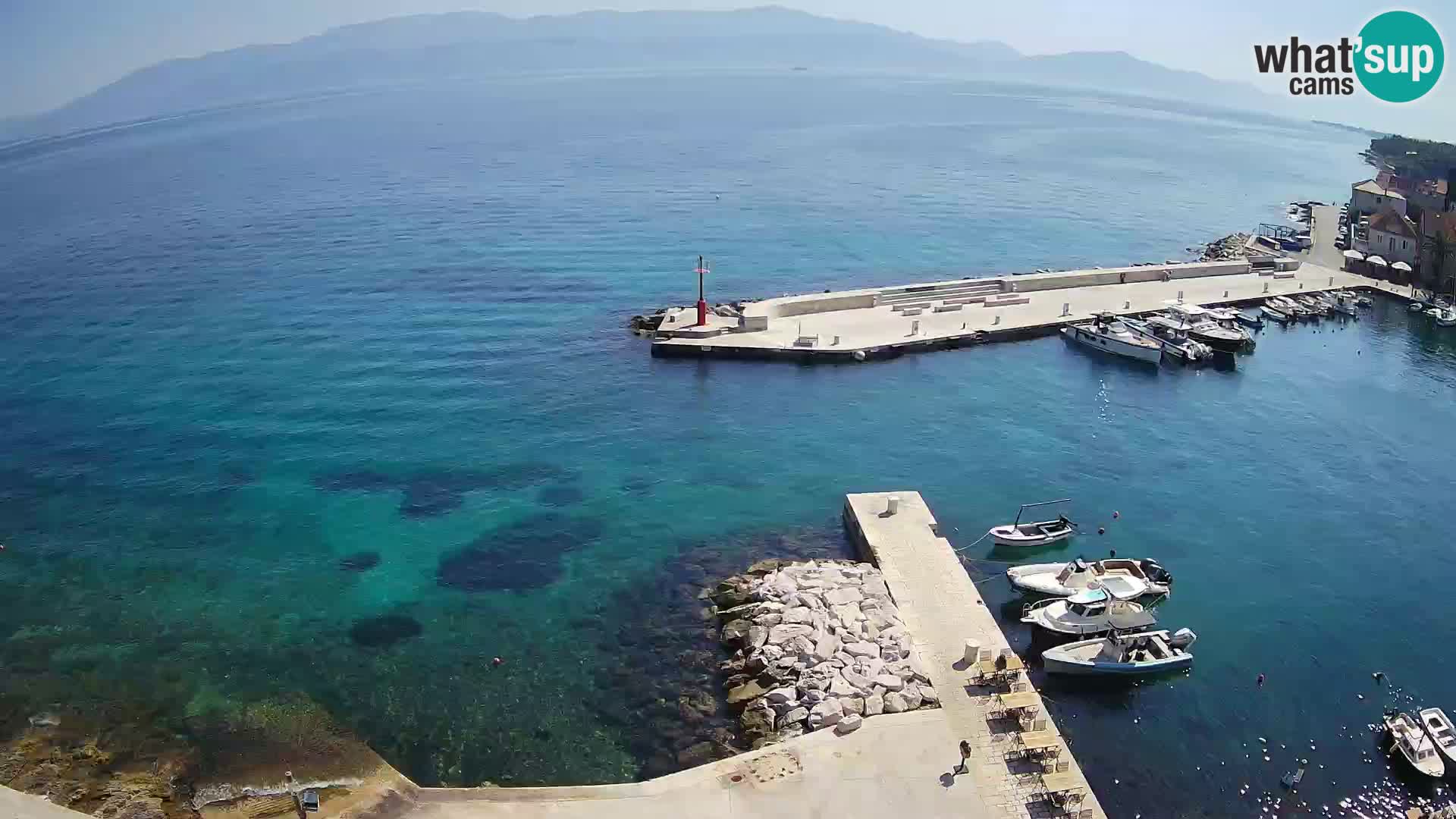 Web kamera Sutivan panorama – Pogled uživo s otoka Brača