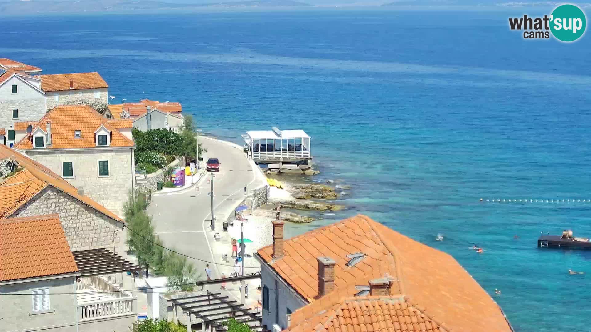 Spletna kamera Sutivan panorama – pogled v živo z otoka Brač