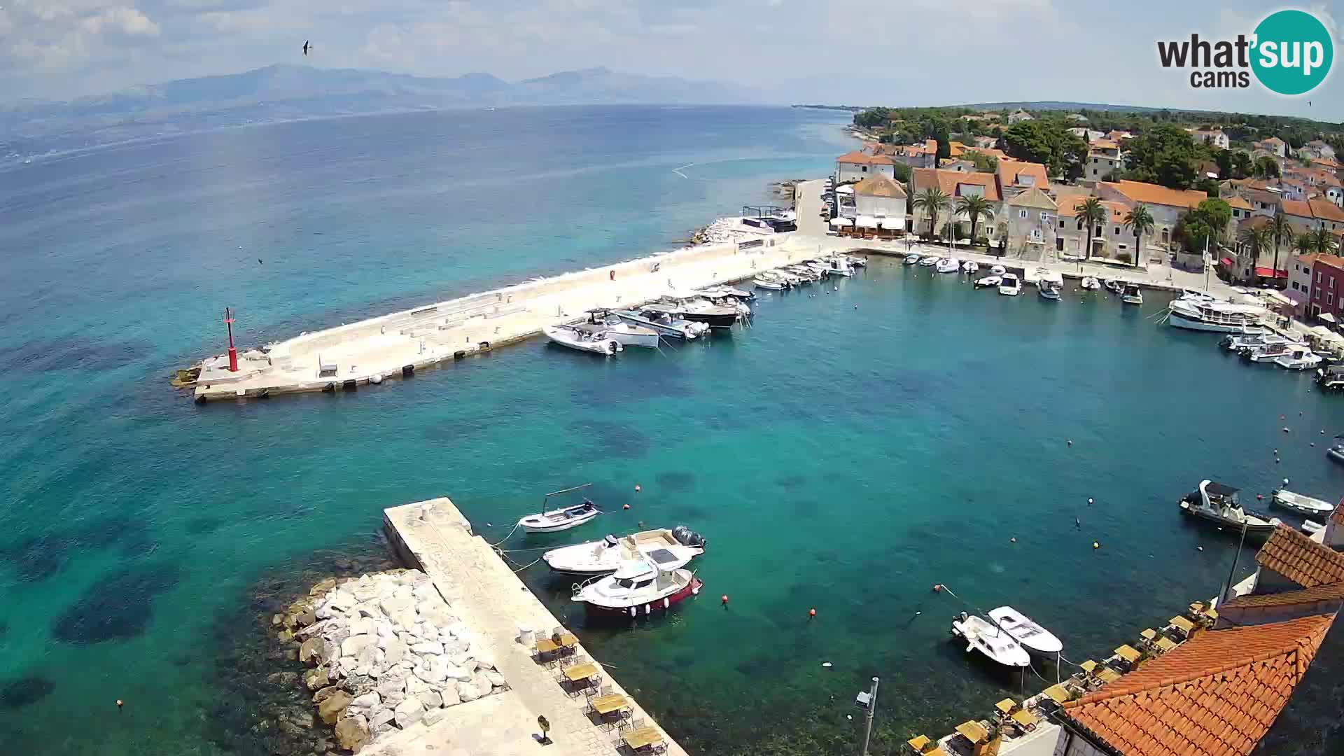 Webcam Sutivan panorama – Vista live dall’isola di Brač