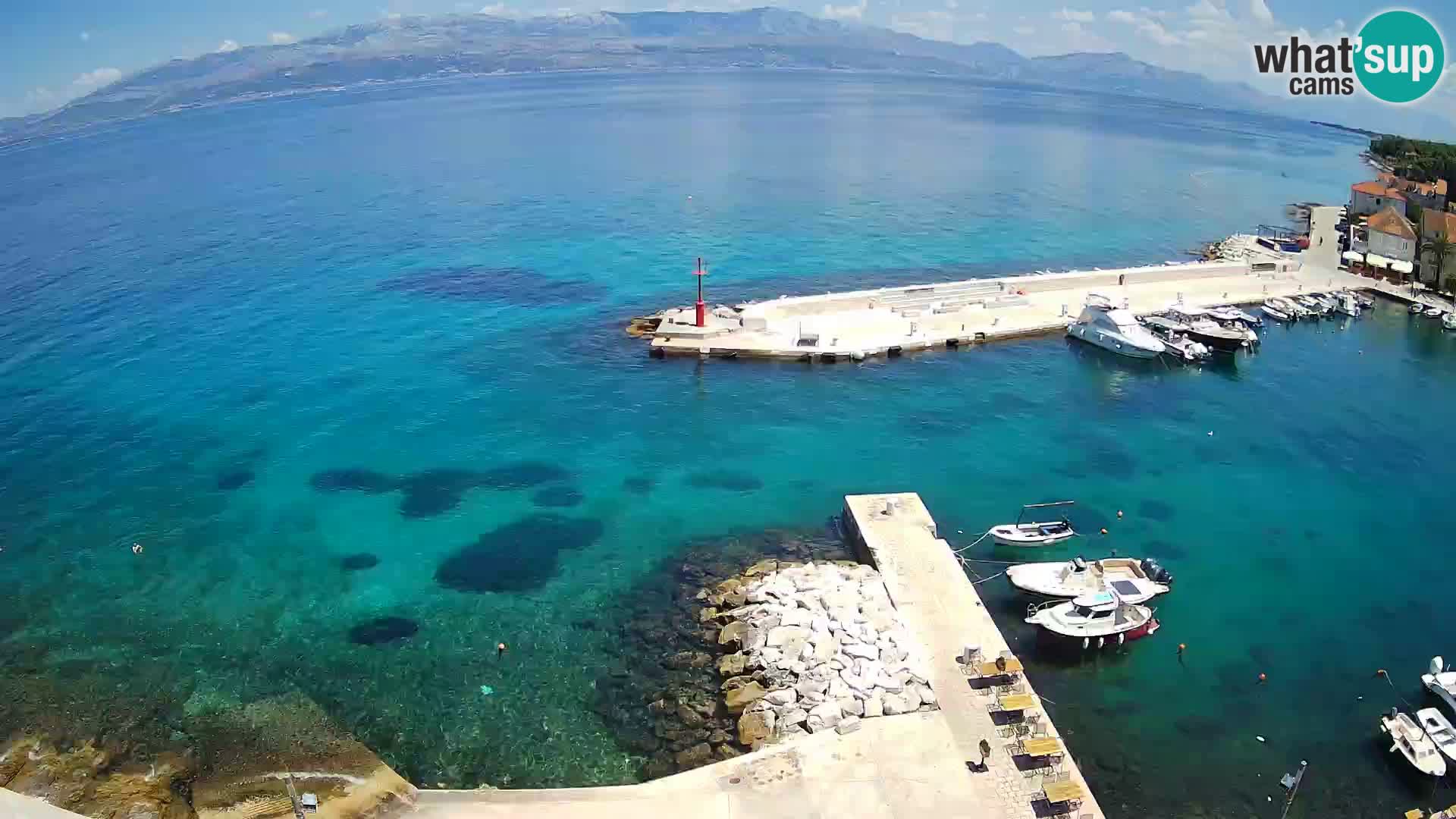 Webcam Sutivan Panorama – Vista en vivo desde la isla de Brač