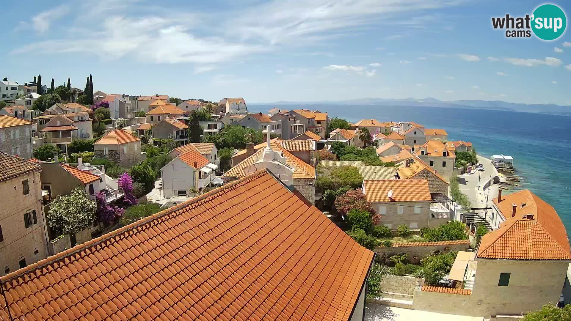 Web kamera Sutivan panorama – Pogled uživo s otoka Brača