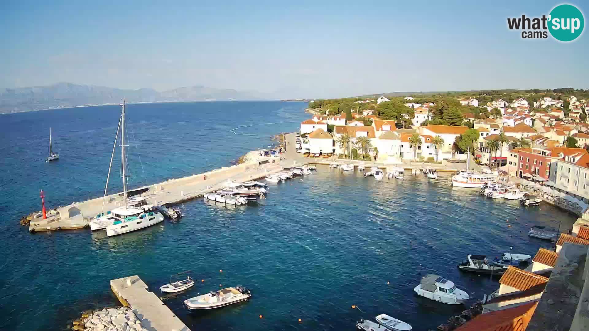 Web kamera Sutivan panorama – Pogled uživo s otoka Brača