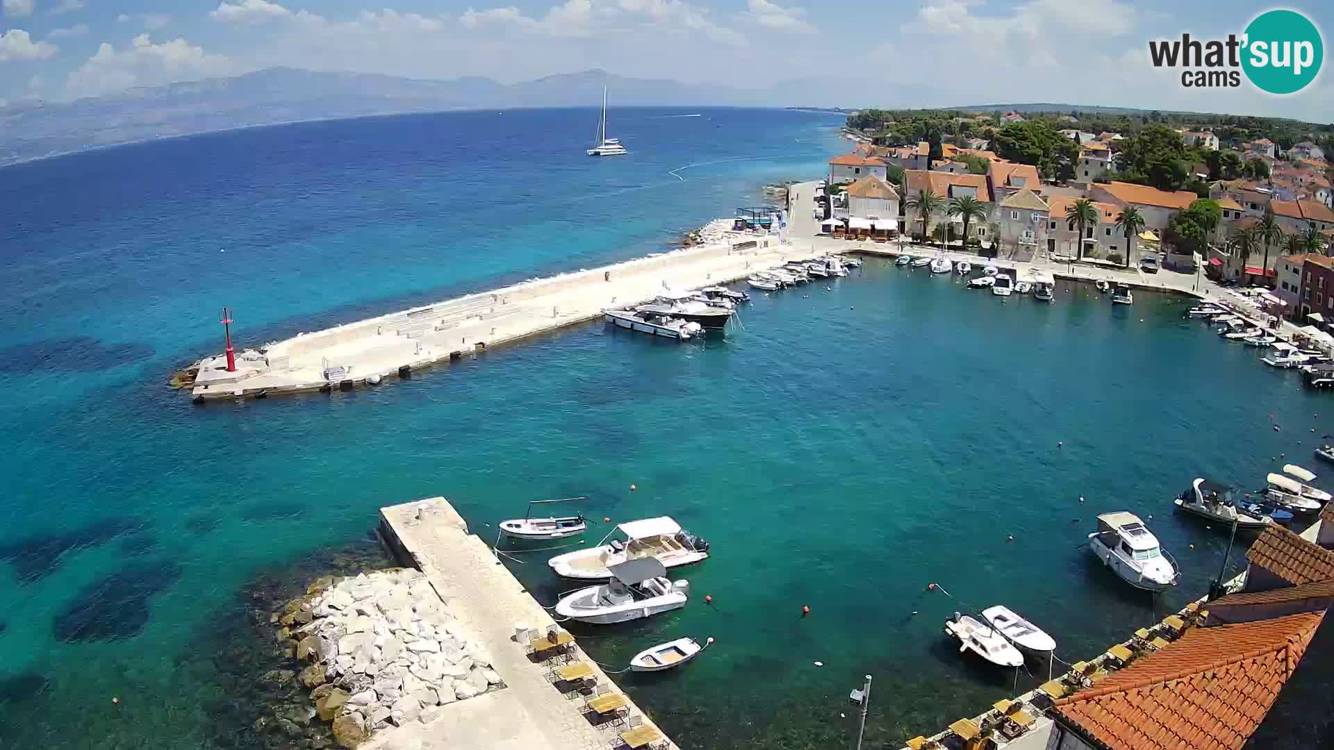 Webcam Sutivan Panorama – Vista en vivo desde la isla de Brač
