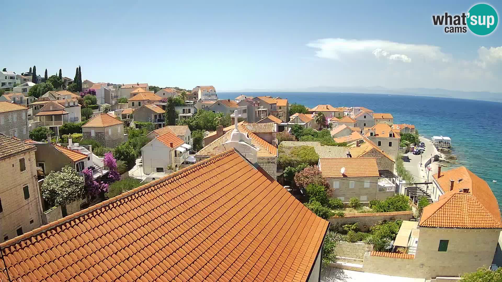 Webcam Sutivan Panorama – Vista en vivo desde la isla de Brač