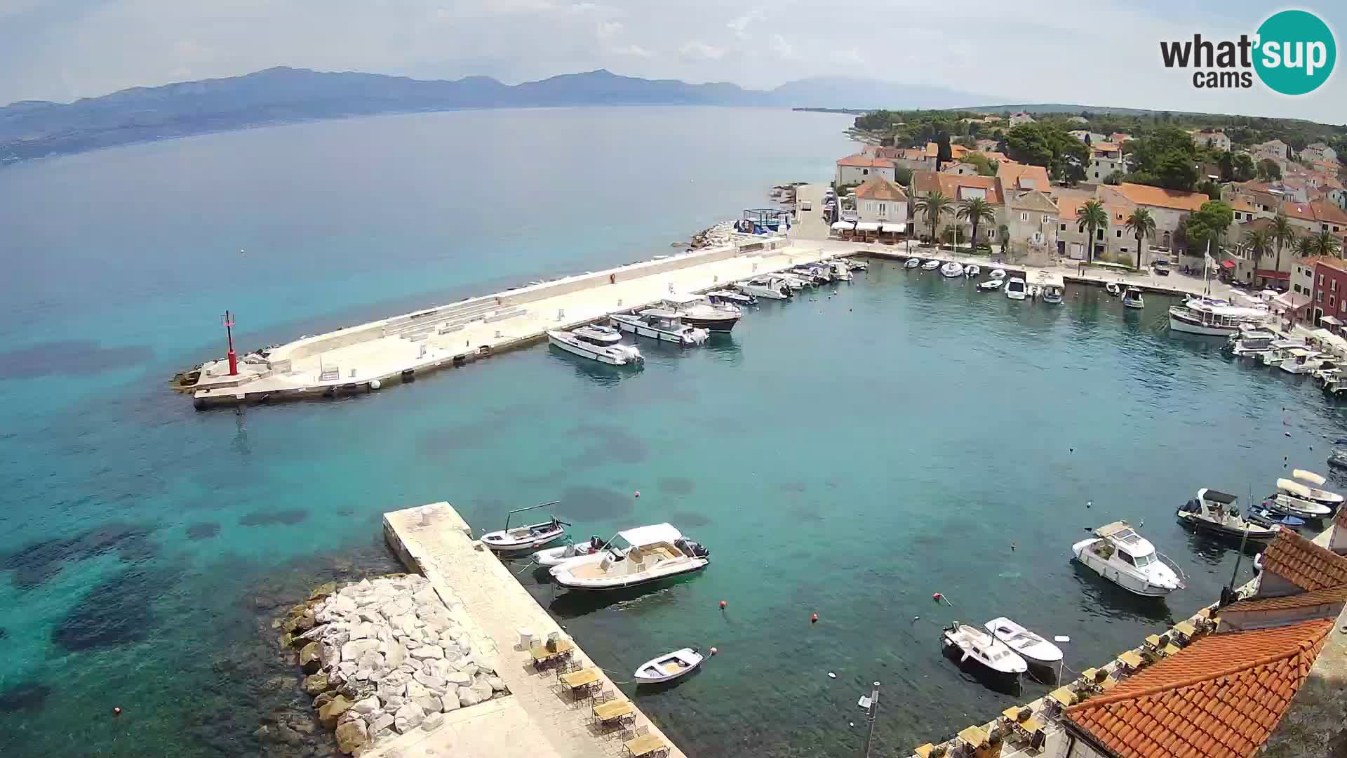 Web kamera Sutivan panorama – Pogled uživo s otoka Brača