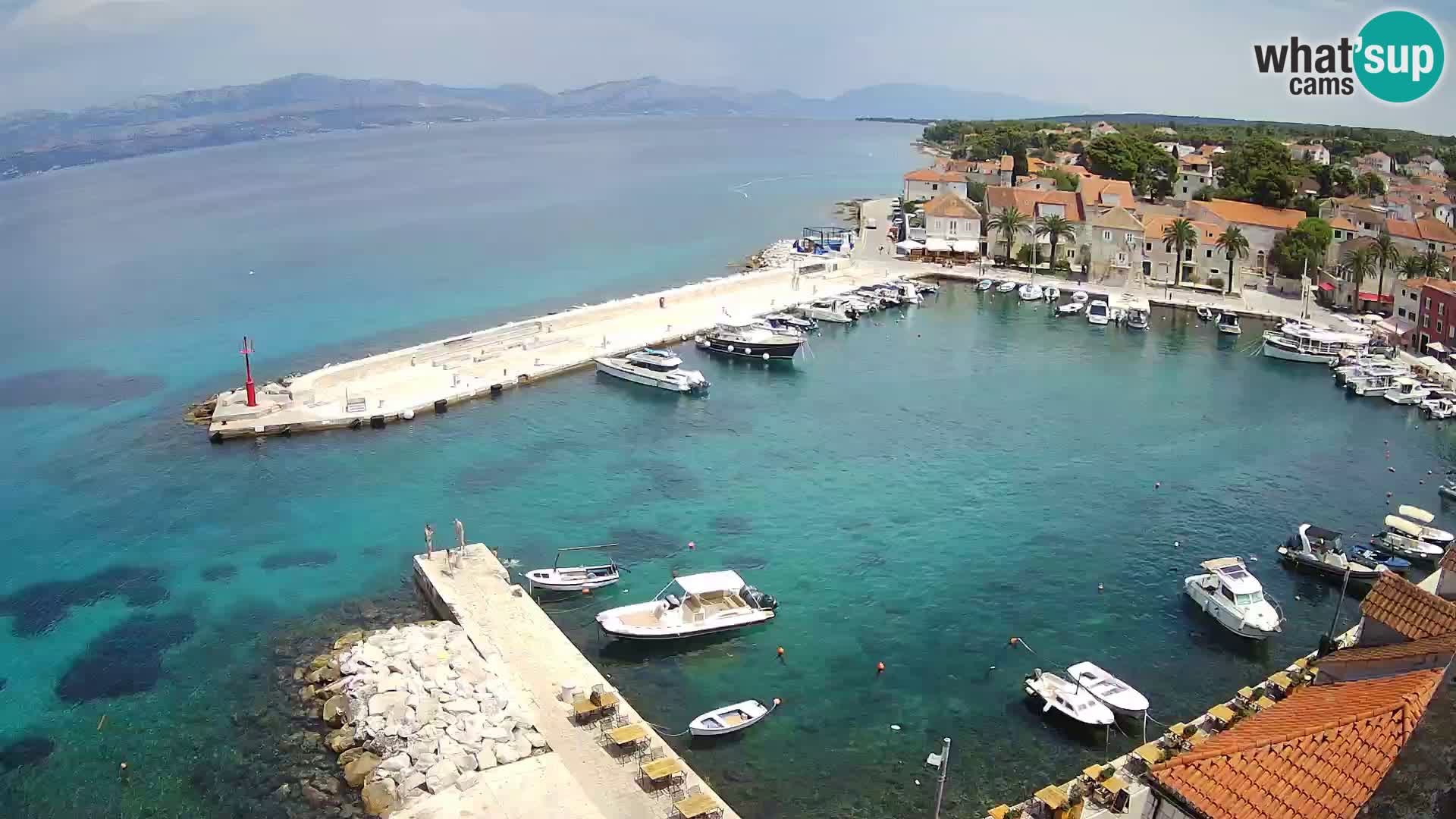 Webcam Sutivan panorama – Vista live dall’isola di Brač