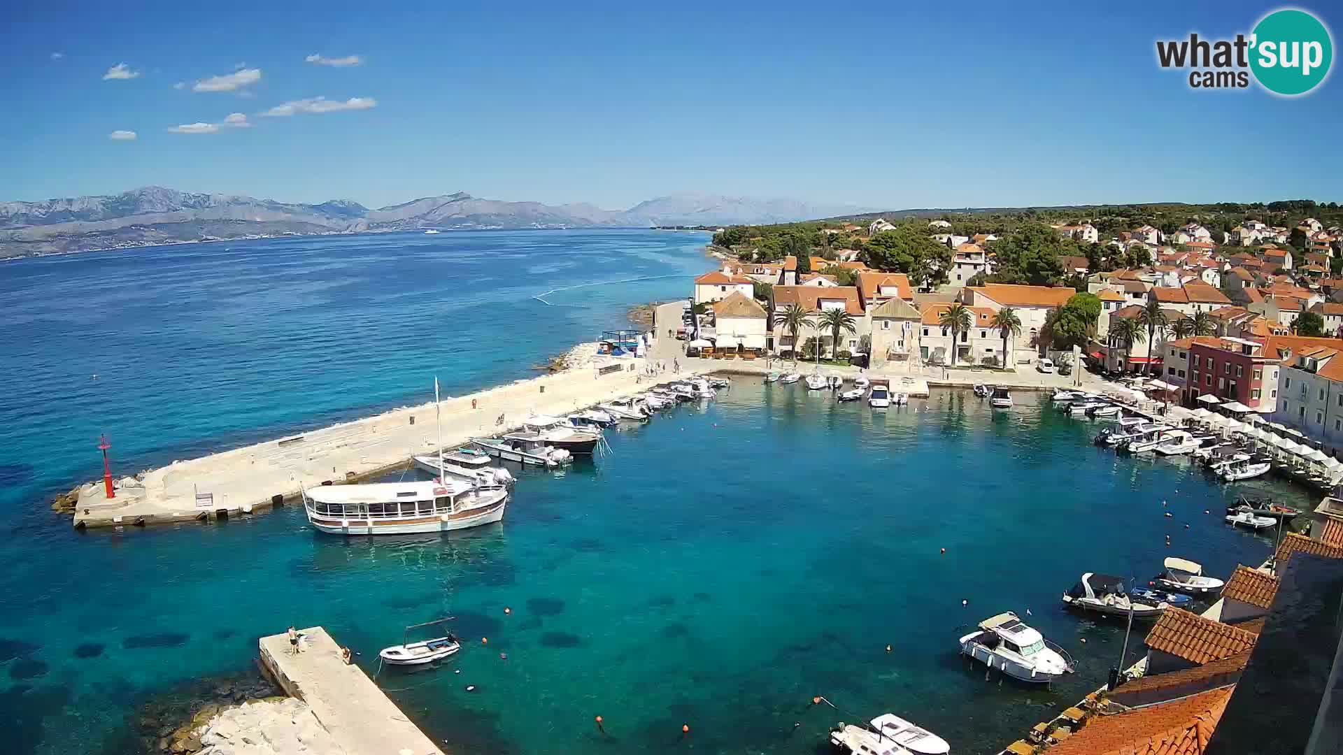 Webcam Sutivan panorama – Vista live dall’isola di Brač