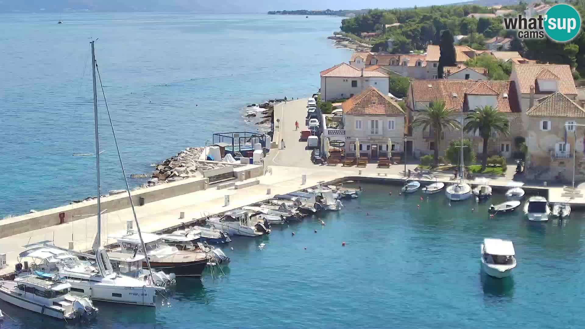 Spletna kamera Sutivan panorama – pogled v živo z otoka Brač