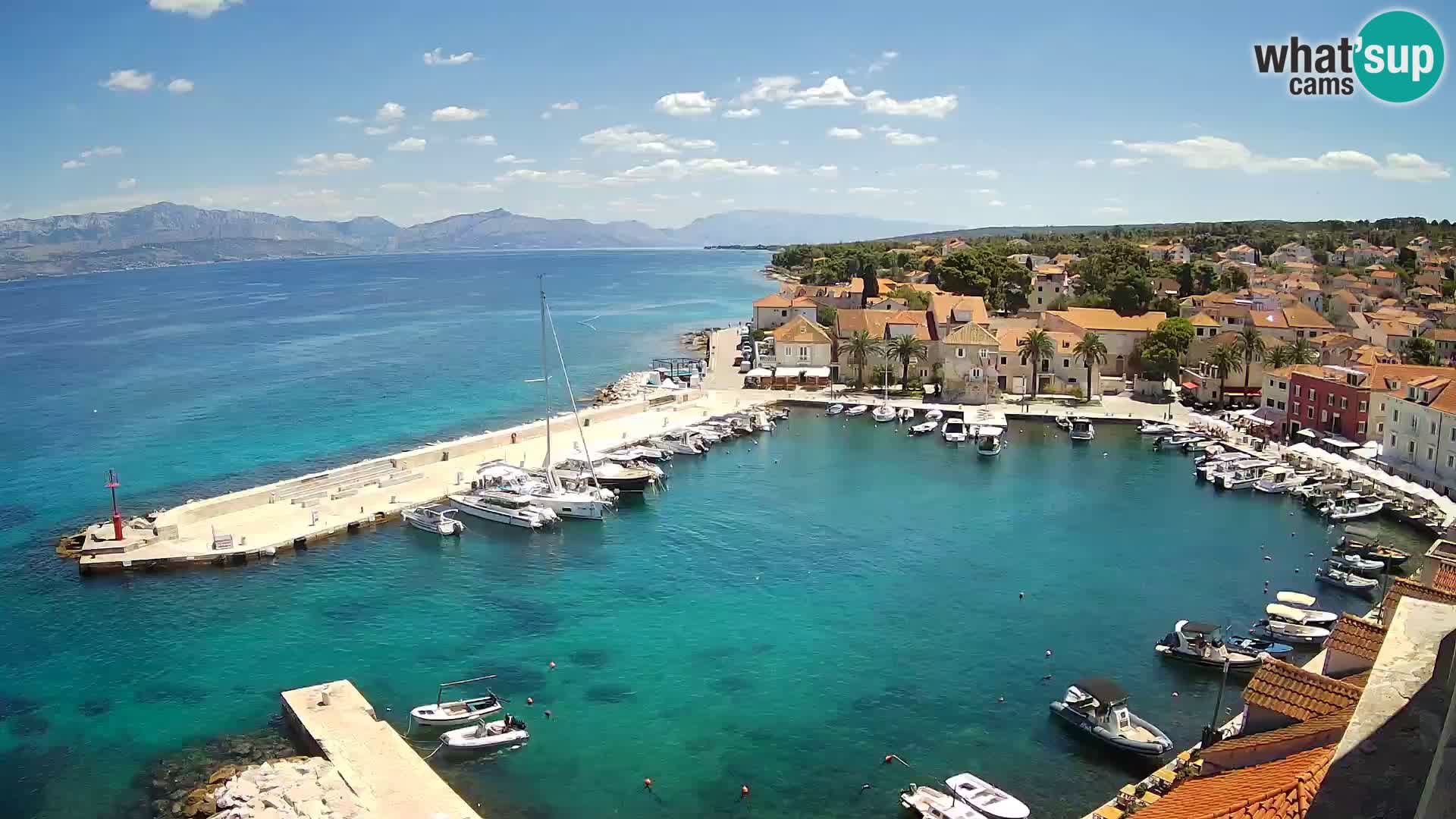 Webcam Sutivan panorama – Vista live dall’isola di Brač