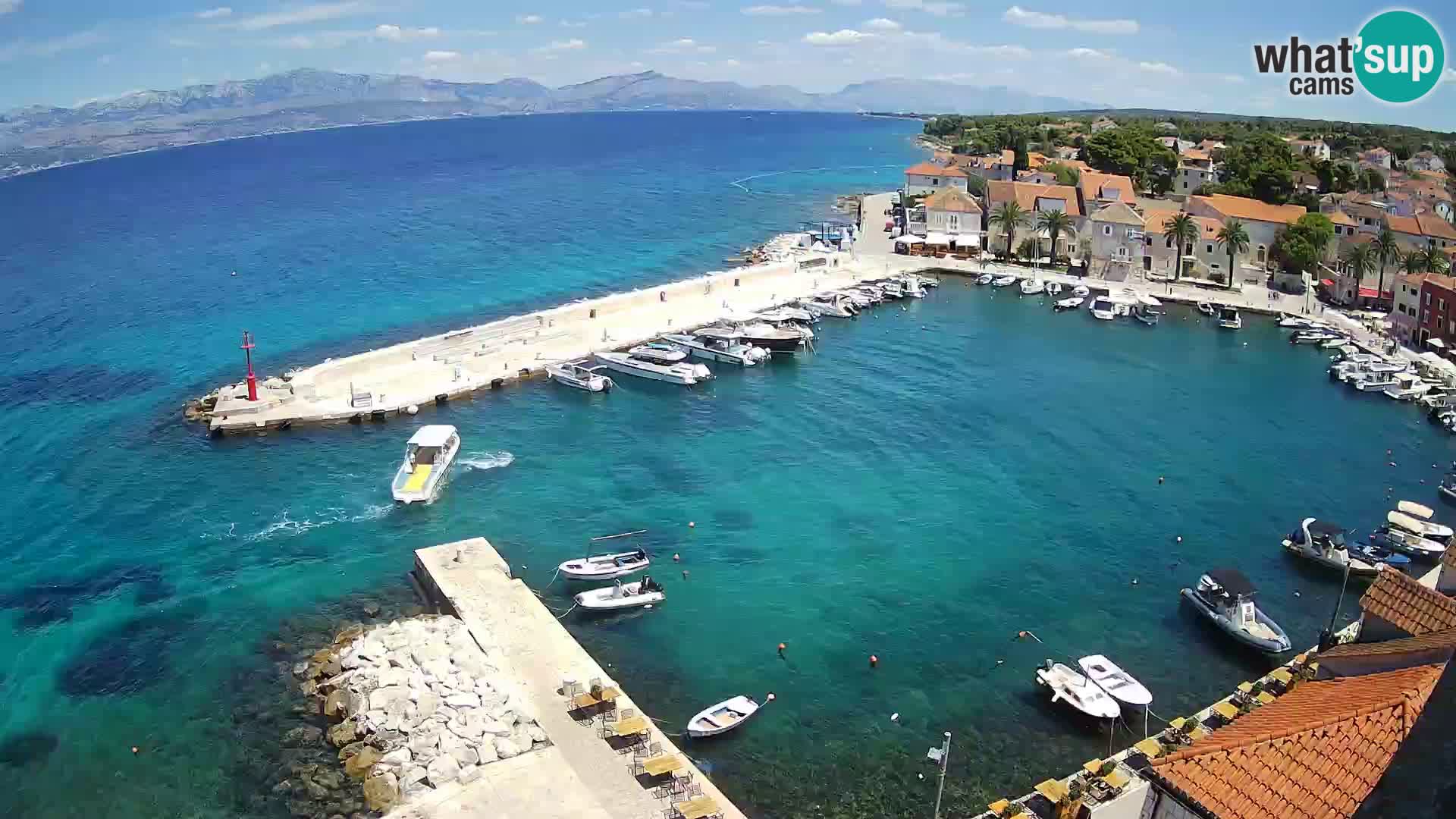 Webcam Sutivan Panorama – Vista en vivo desde la isla de Brač