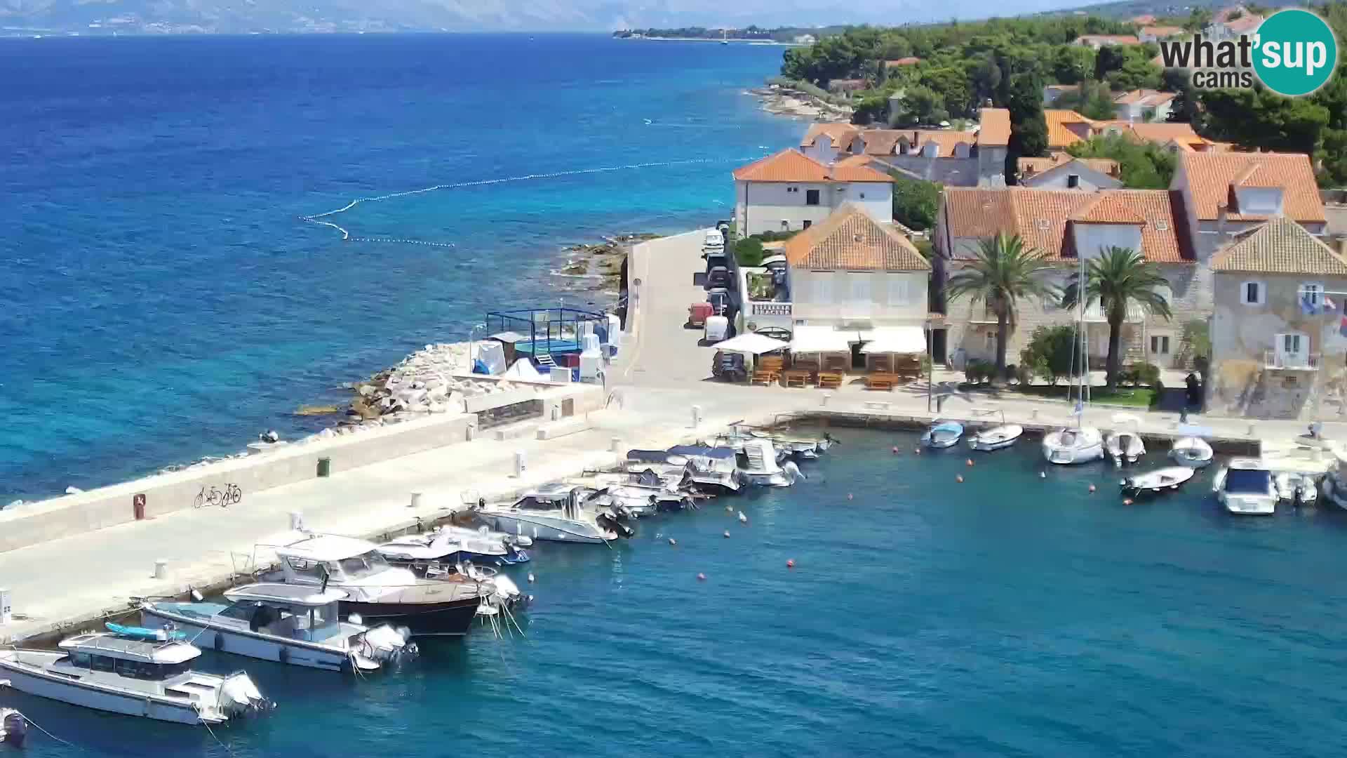 Web kamera Sutivan panorama – Pogled uživo s otoka Brača