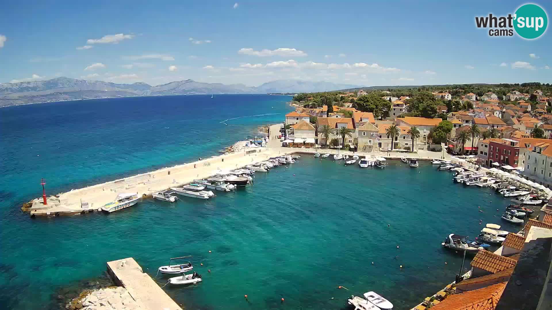 Webcam Sutivan panorama – Vista live dall’isola di Brač