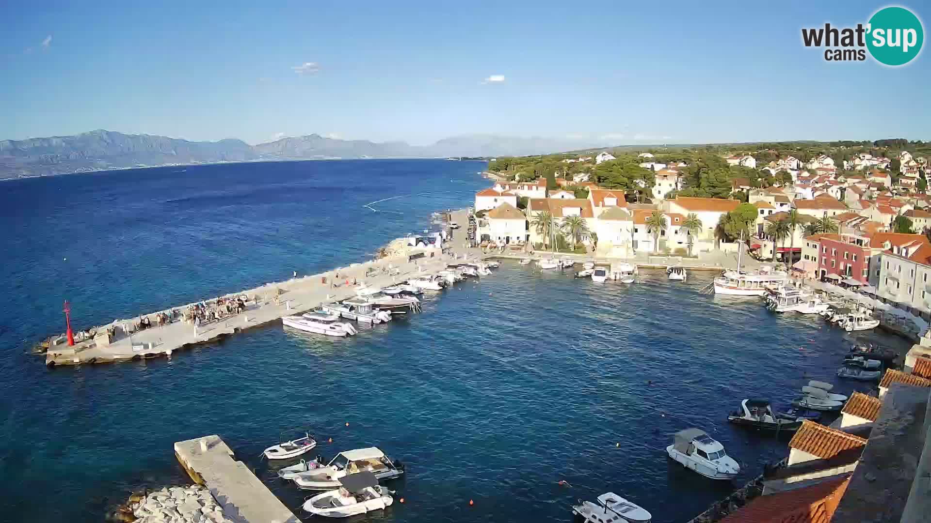 Web kamera Sutivan panorama – Pogled uživo s otoka Brača