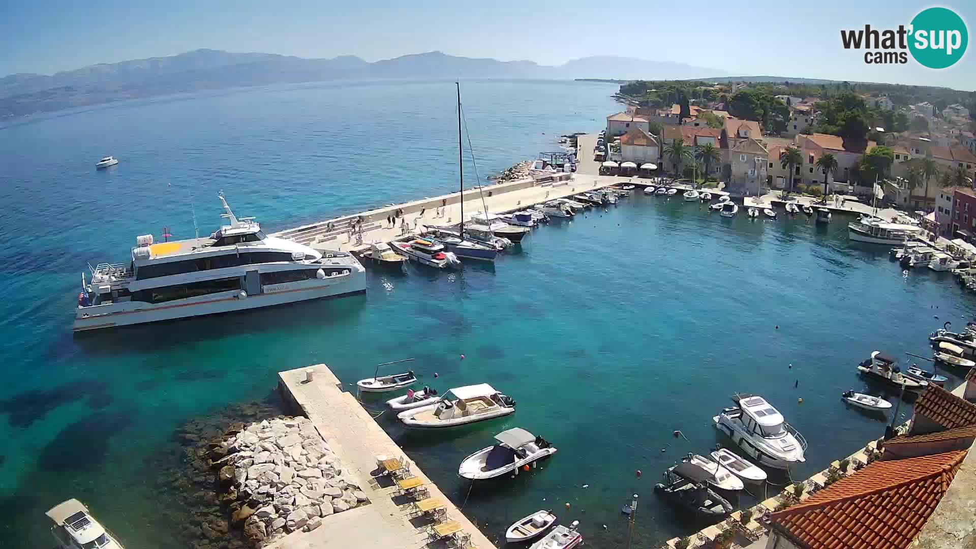 Webcam Sutivan panorama – Vista live dall’isola di Brač