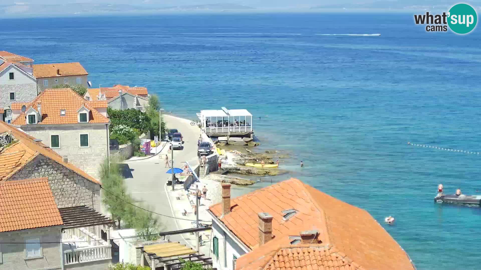 Spletna kamera Sutivan panorama – pogled v živo z otoka Brač