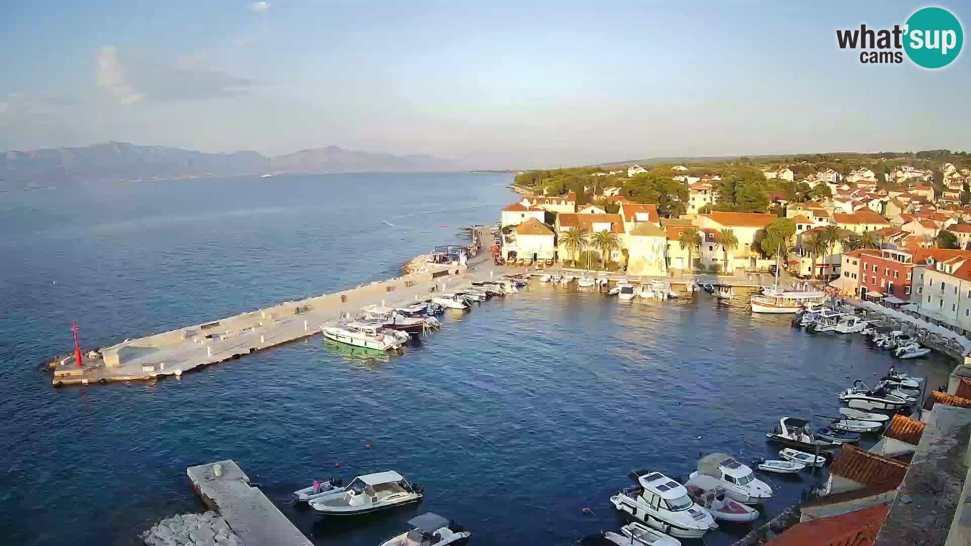 Web kamera Sutivan panorama – Pogled uživo s otoka Brača