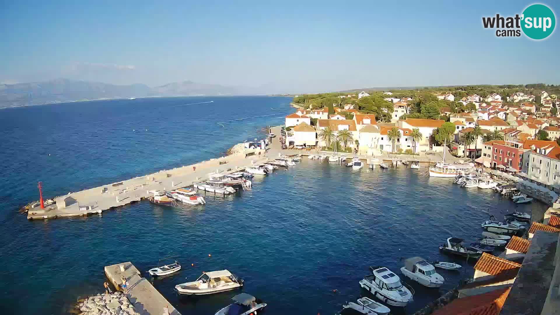 Web kamera Sutivan panorama – Pogled uživo s otoka Brača