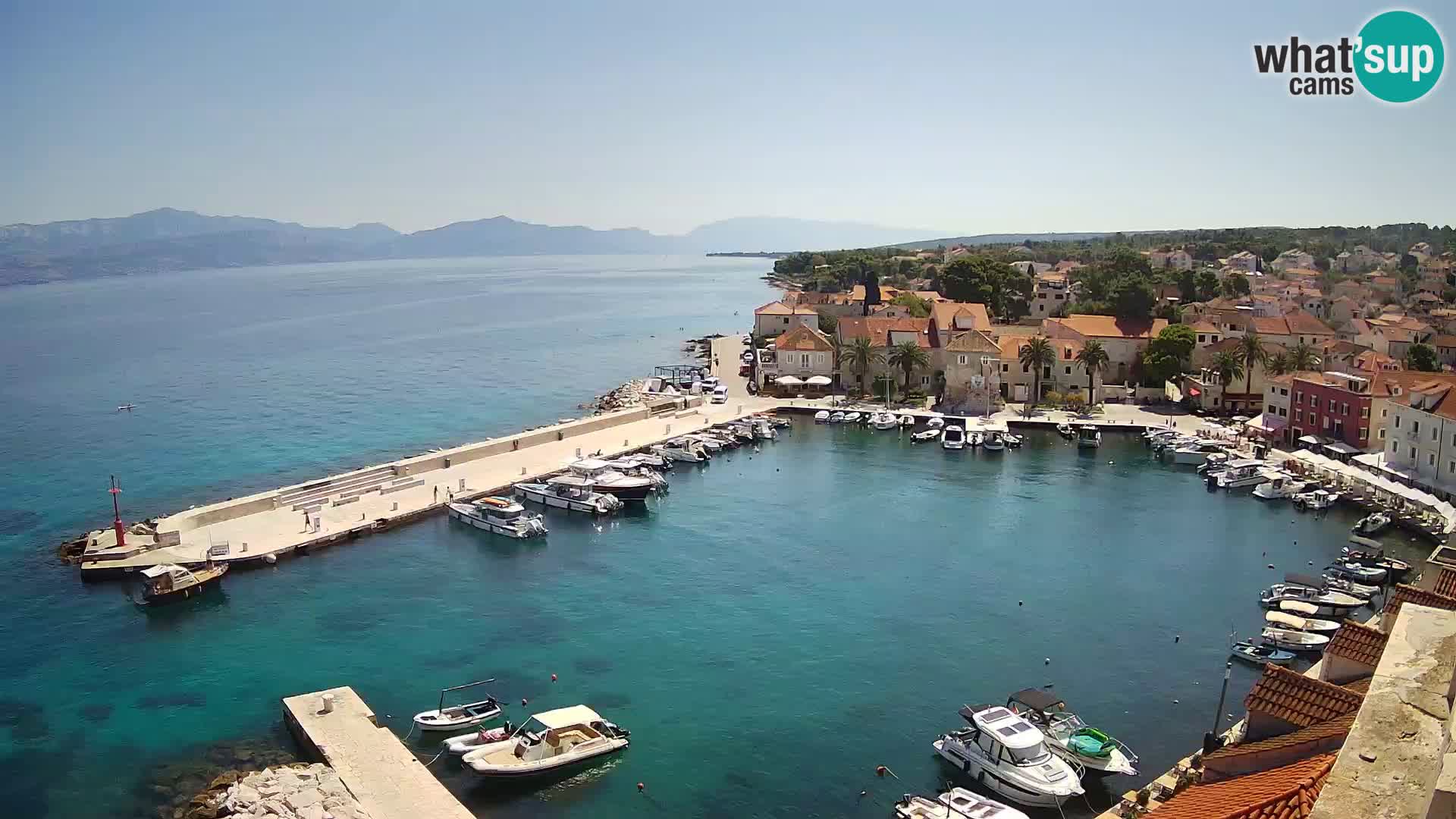 Web kamera Sutivan panorama – Pogled uživo s otoka Brača