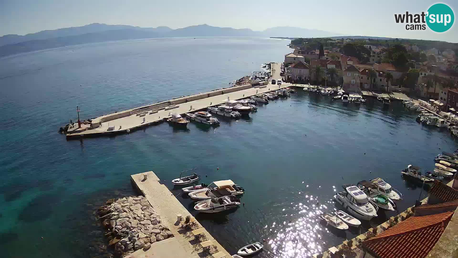 Web kamera Sutivan panorama – Pogled uživo s otoka Brača