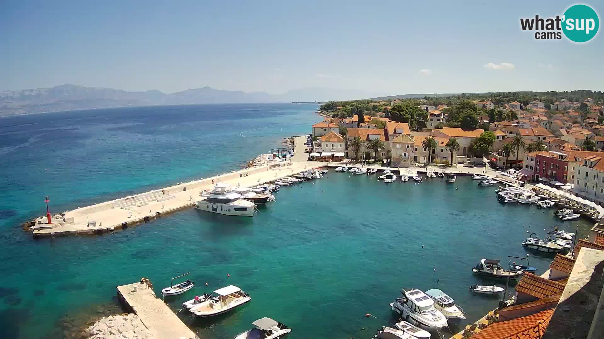 Webcam Sutivan Panorama – Vue en direct depuis l’île de Brač