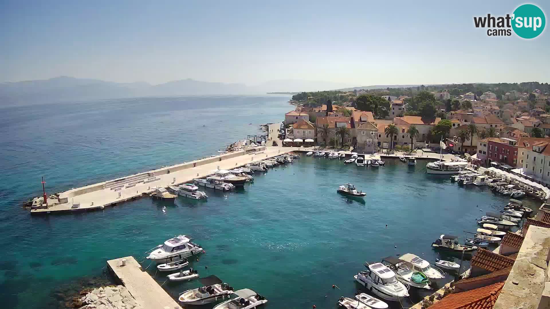 Web kamera Sutivan panorama – Pogled uživo s otoka Brača