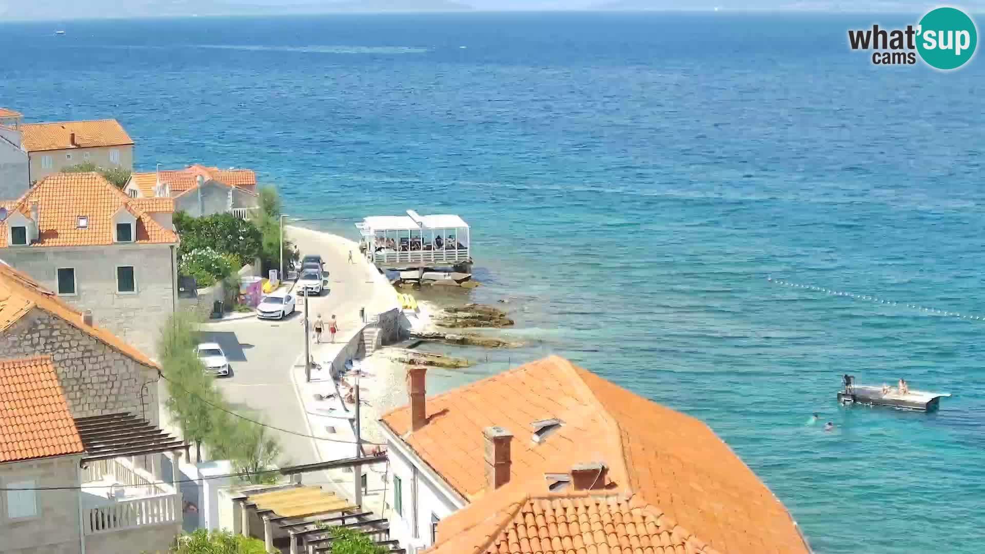 Spletna kamera Sutivan panorama – pogled v živo z otoka Brač