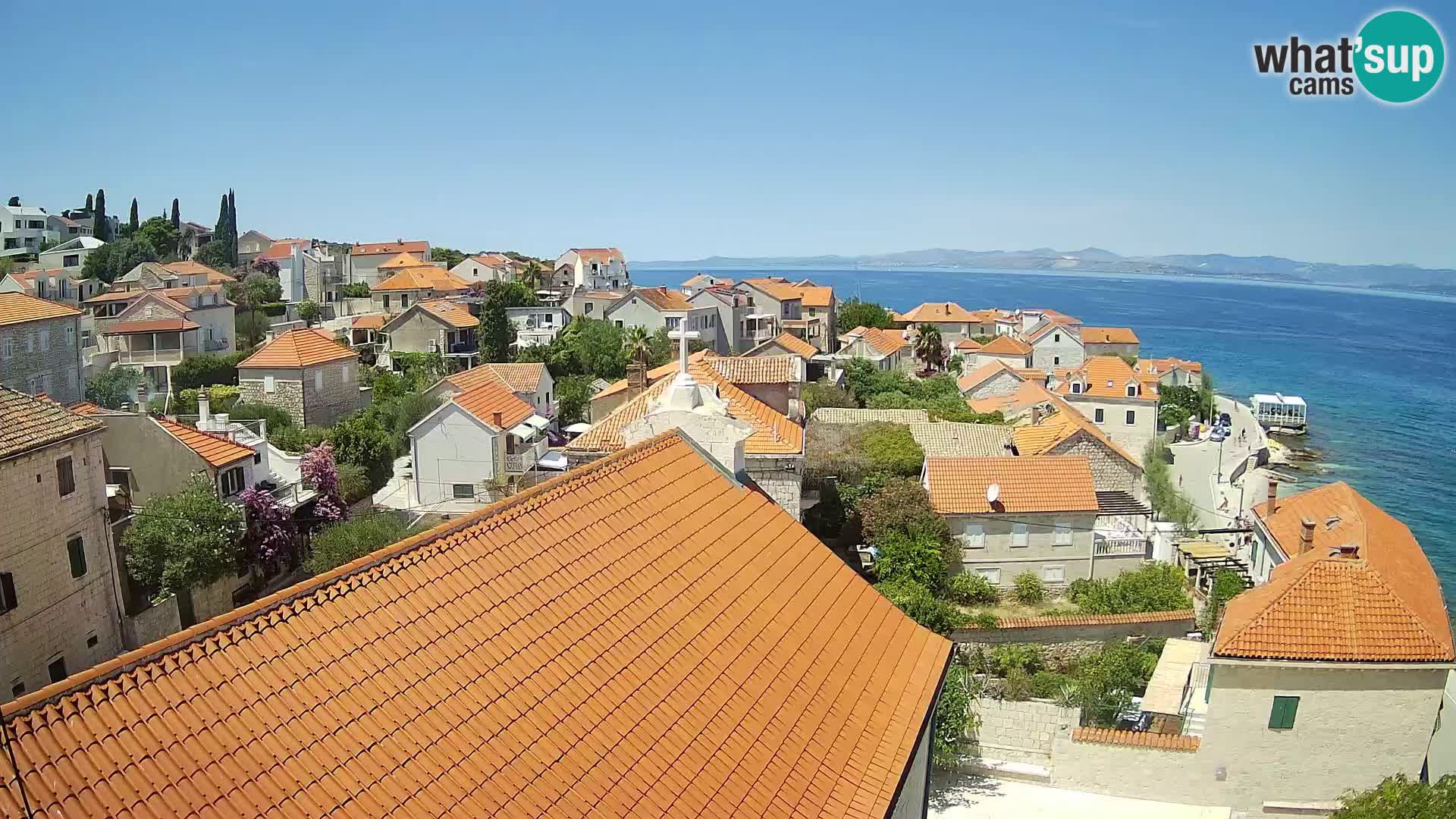Web kamera Sutivan panorama – Pogled uživo s otoka Brača