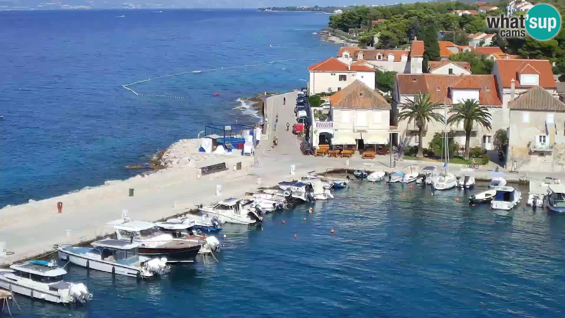 Spletna kamera Sutivan panorama – pogled v živo z otoka Brač