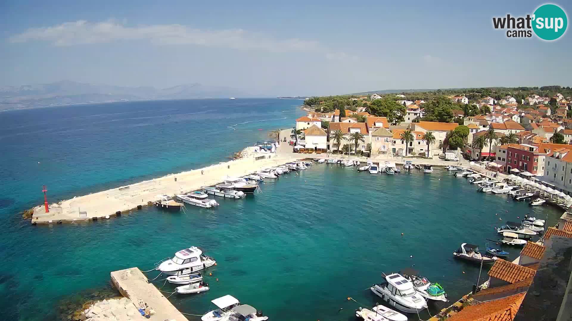 Web kamera Sutivan panorama – Pogled uživo s otoka Brača