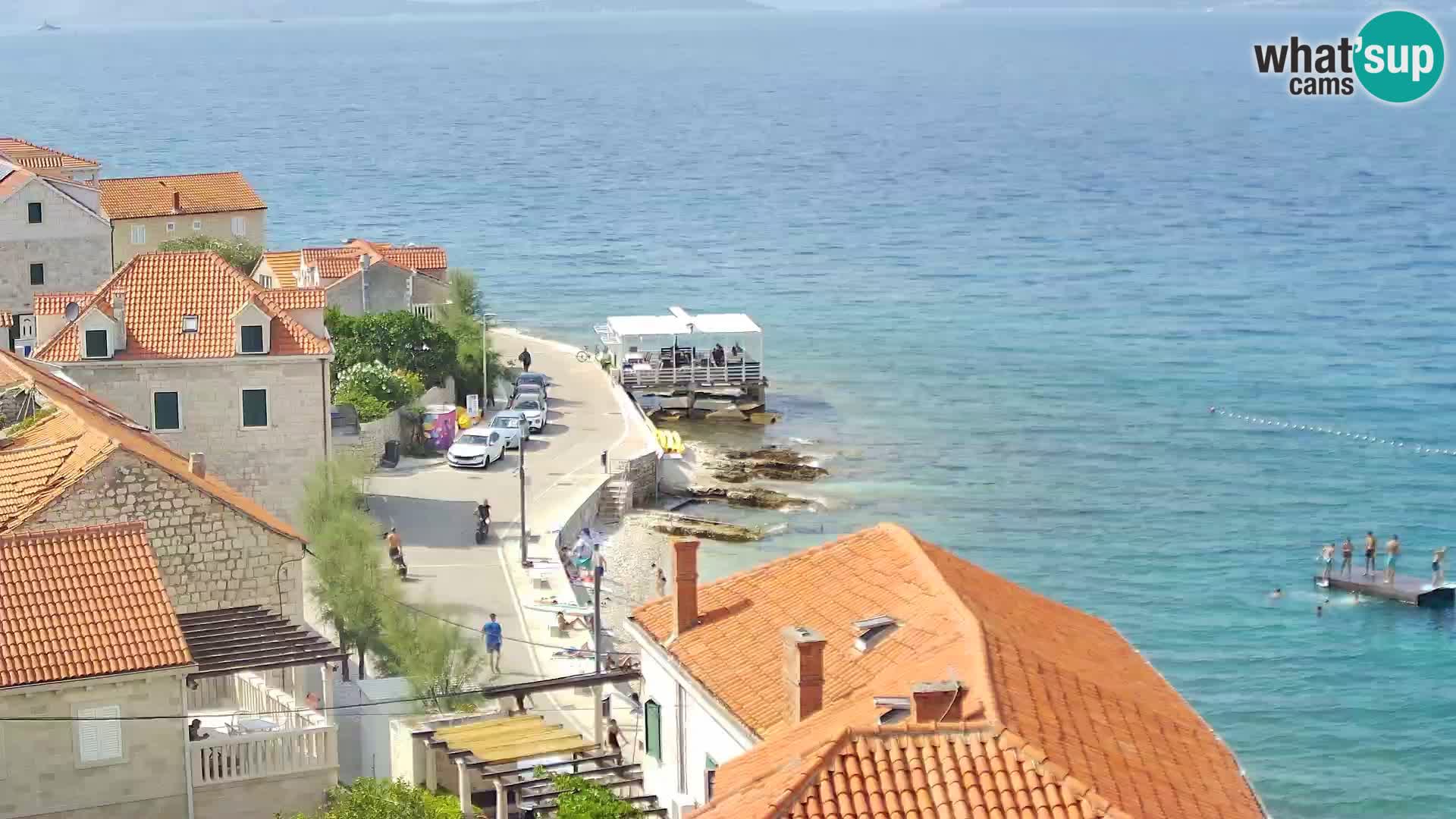 Spletna kamera Sutivan panorama – pogled v živo z otoka Brač