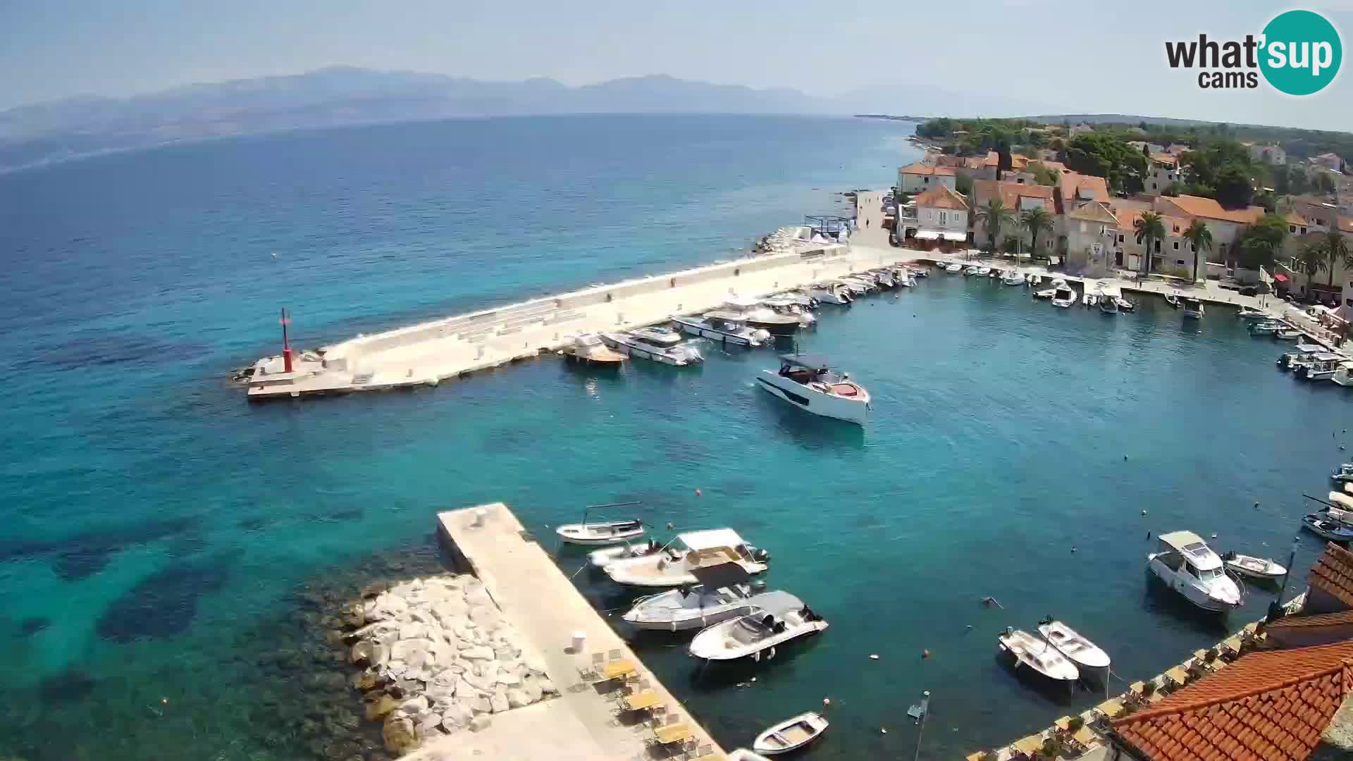 Web kamera Sutivan panorama – Pogled uživo s otoka Brača