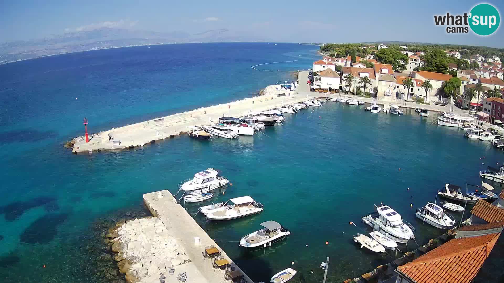 Webcam Sutivan panorama – Vista live dall’isola di Brač