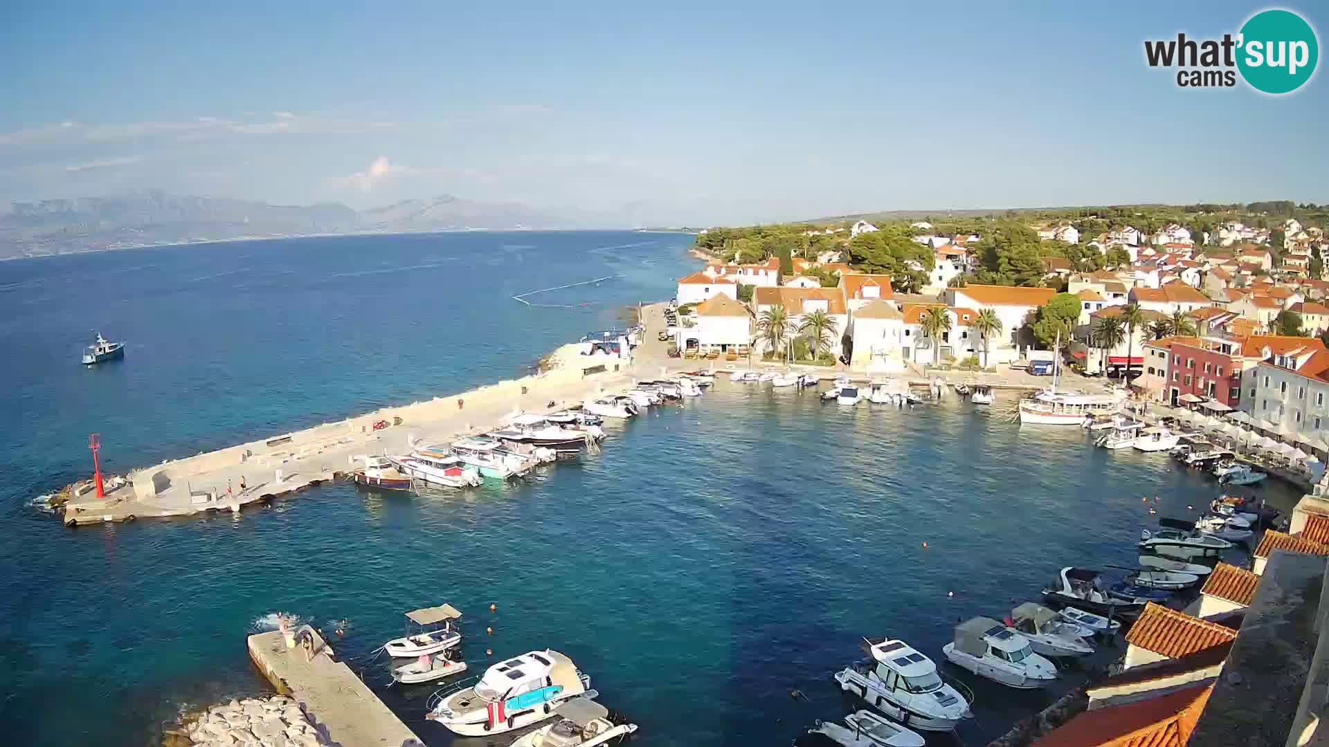 Webcam Sutivan Panorama – Vista en vivo desde la isla de Brač